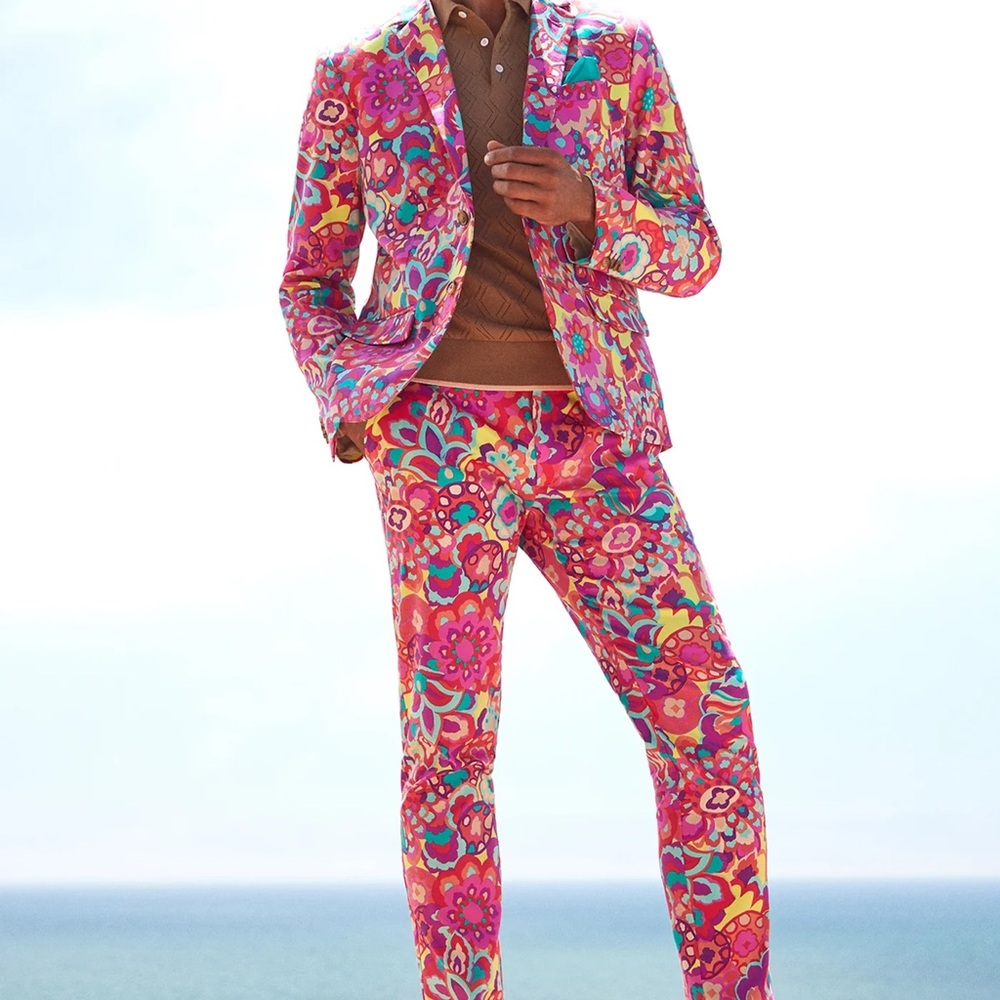 Mr. Turk Floral Multicolor Men's Suit